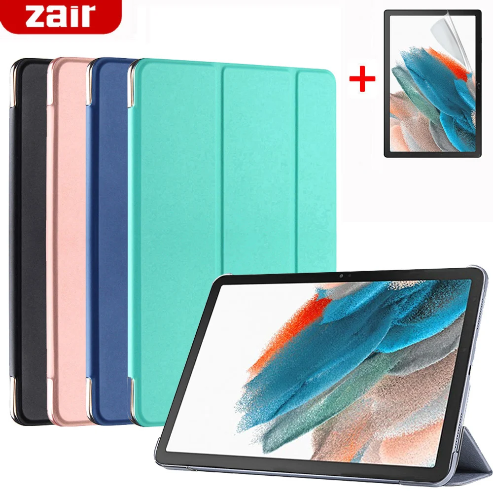 

For Samsung Galaxy Tab A8 10.5 2021 SM-X200 SM-X205 X200 X205 PU Leather Flip Smart Cover Magnetic Trifold Stand Tablet Case