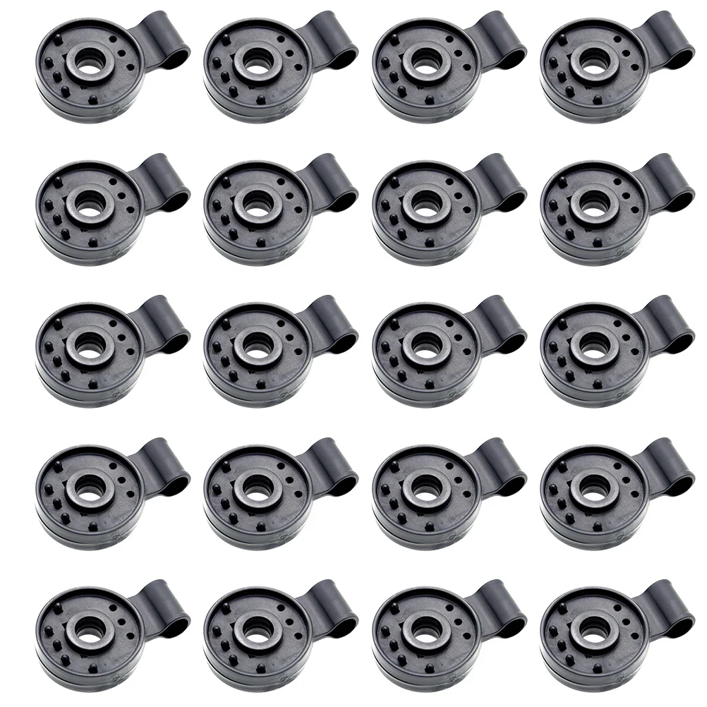 

20 pcs Sunshade Net Clips Durable Greenhouse Shade Cloth Clips (Black)