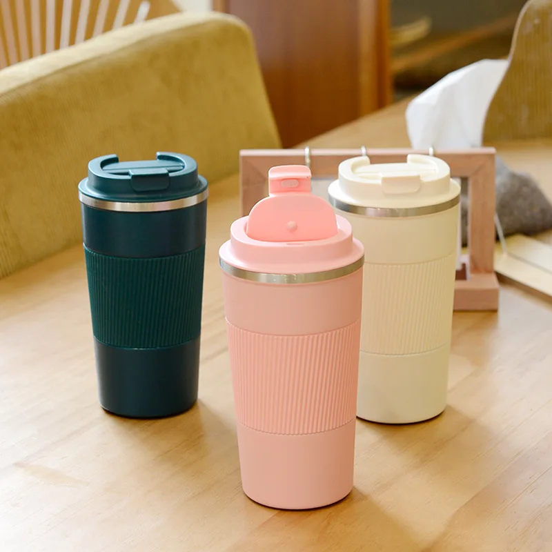 

Double Stainless Steel 304 Travel Thermal Cup Coffee Thermos Mug Leak-Proof Non-Slip Car Vacuum Flask Water Bottle 380ml/510ml