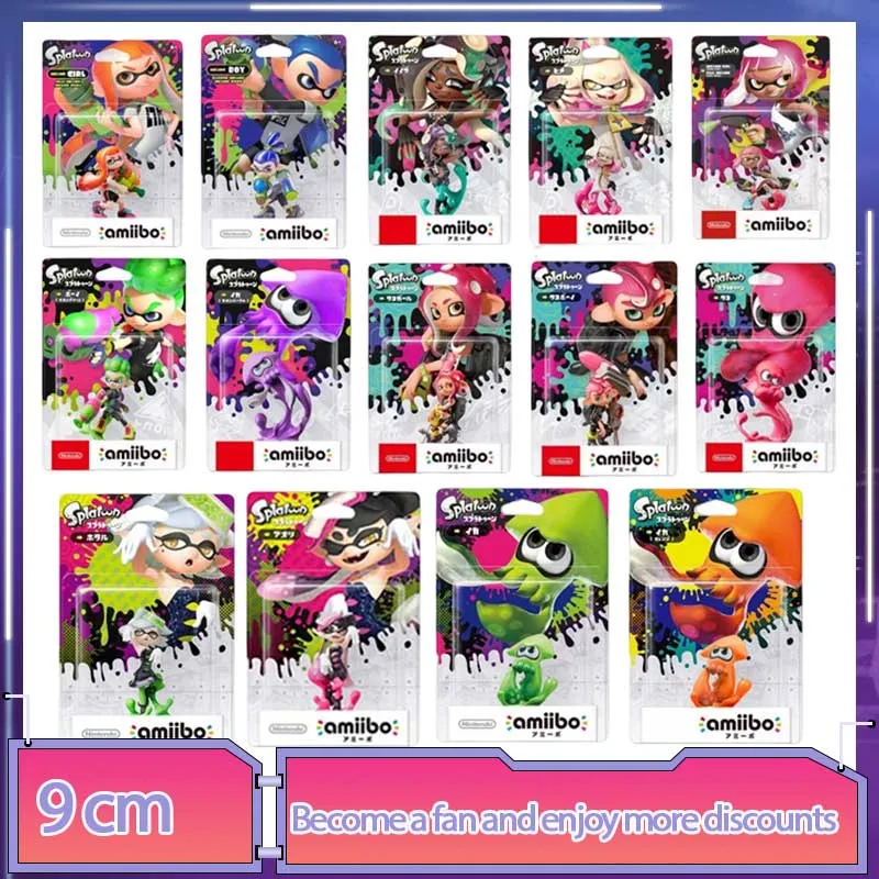 

Original Amiibo Nintendo Splatoon 3 Game Anime Figures 3d Marie Pearl Callie Action Figurines Pvc Model Doll Collection Toy Gift