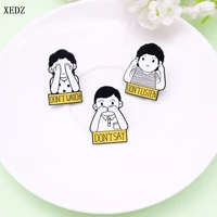 xedz inspirational quotes dont say brooch jewelry accessories enamel pin brooch jewelry for kids lapel pin shirt bag badge