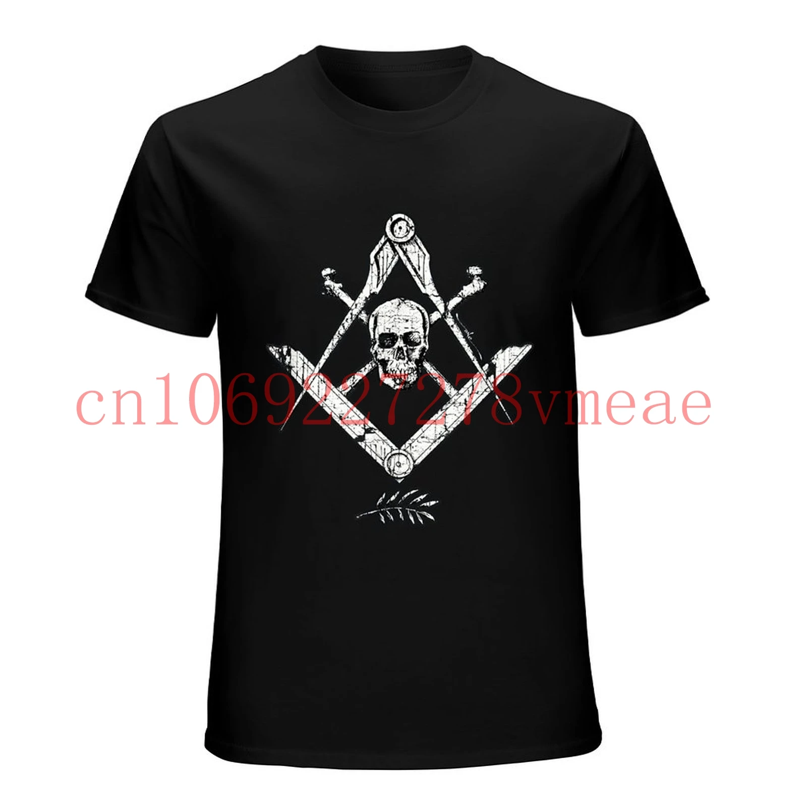 MenMemento Mori Freemason Shirt Масонская футболка с черепом и костями