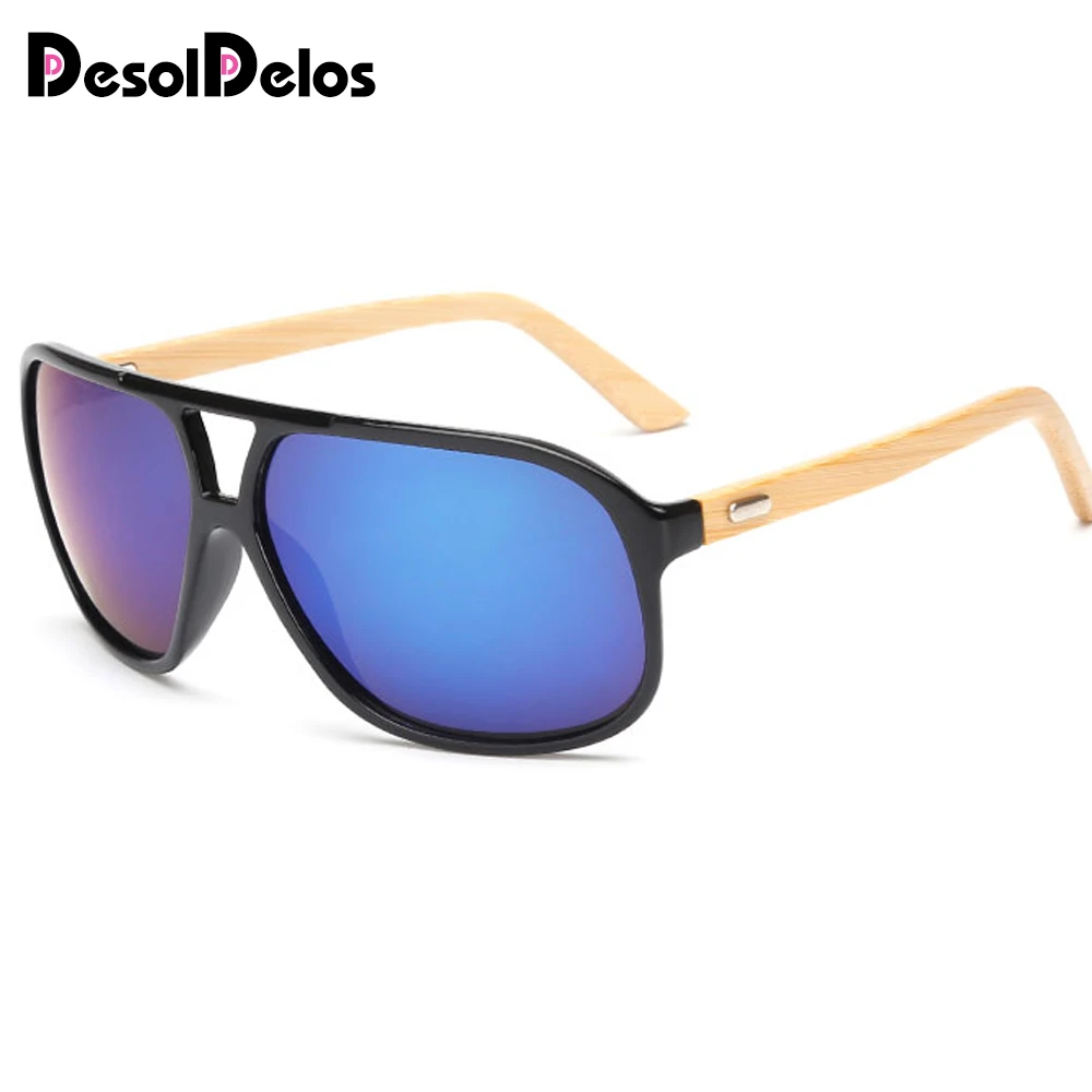 

Brand Bamboo Wood Sunglasses Retro Men Women Coating Mirror Sun Glasses UV400 Shades Eyewear Gafas De Sol K1007