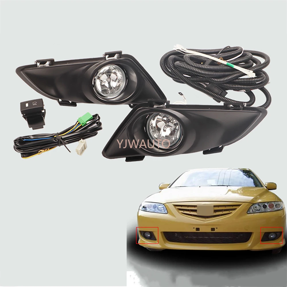 

Fog Light For Mazda 6 M6 2003 2004 2005 Fog Lamp Car Front Bumper Grille Signal Lamp Driving Fog Lights Assembly