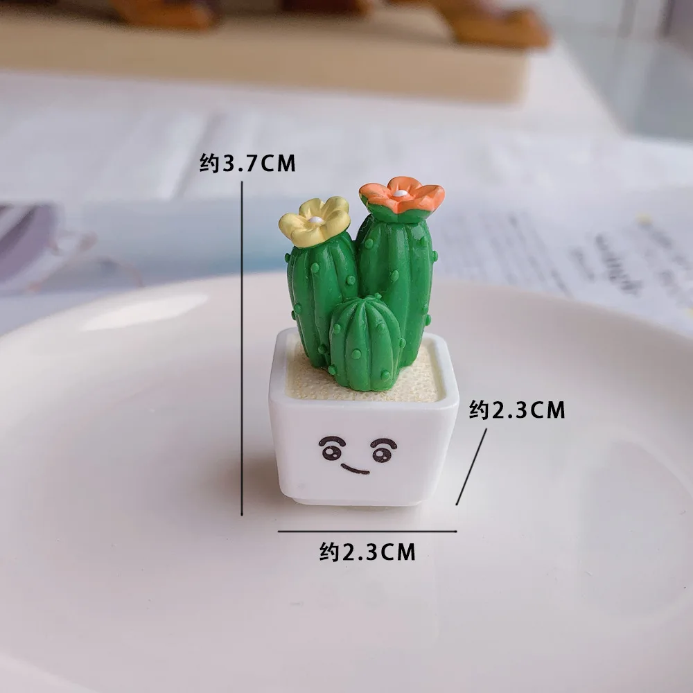 1/4 шт. мини-фигурки кактуса, украшения, кактус, бонсай, декор, скульптуры и фигурки, украшение для рабочего стола, украшение для автомобиля, дома, стола