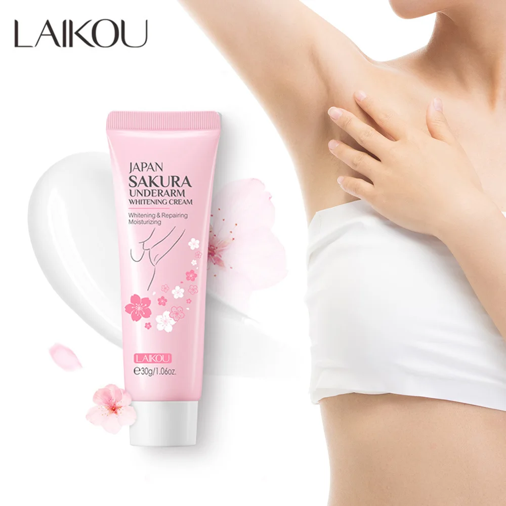 

Japan Sakura Body Whitening Cream Knee Buttocks Dark Skin Bleach Improve Melanin Pigmentation Dull Moisturizing Brighten 30g