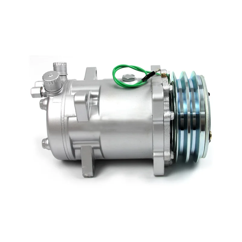 5H16 Sanden 510 Компрессор 12 В 24 2 канавки V Ременный шкив Трактор Экскаватор Сверхмощный