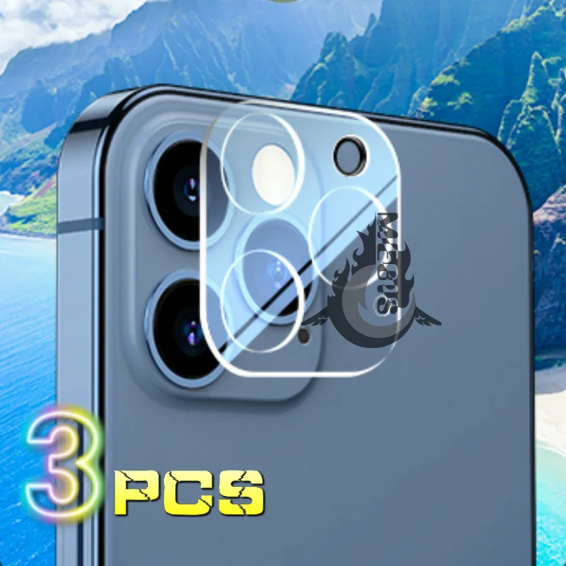 

3 Pcs Glass Back Camera Lens Protector for IPhone 12/11/13 Pro Max 12 Mini IPhone 11 12 Tempered Glass Protection Protective