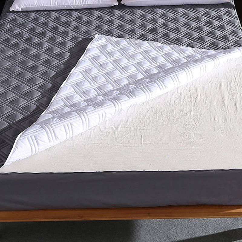 Настоящий защитный матрас наматрасник для кровати чехол матраса с защитой от