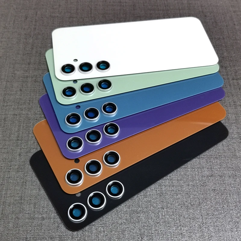 Задняя крышка аккумулятора для Samsung Galaxy S23 FE S23FE стеклянная дверь задняя корпуса