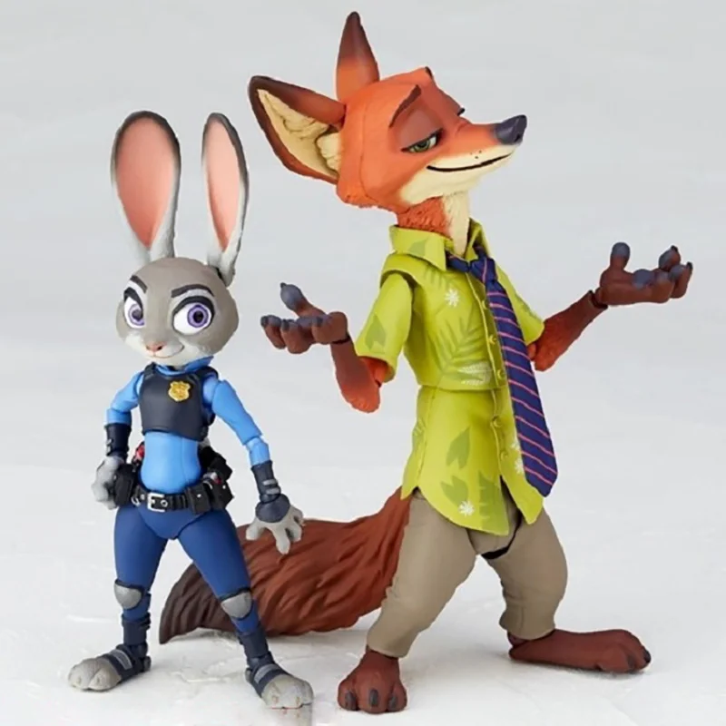 

Disney Zootopia Yamaguchi Original Rabbit Judy Fox Nick Action Figure Toys 1/12 Statue Doll Model Collection Ornament Child Gift
