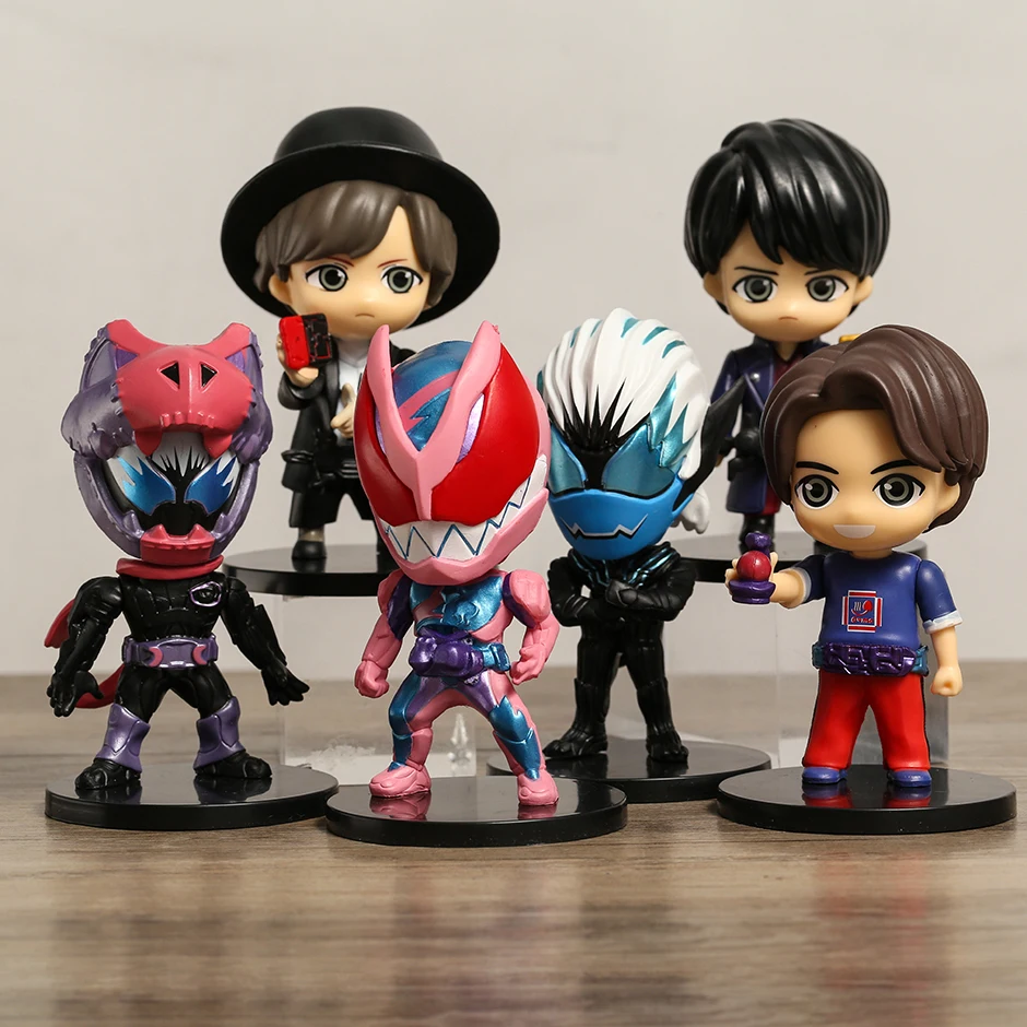 

6 шт./компл. игрушечные настольные куклы Kamen Rider Revice из ПВХ, 10 см