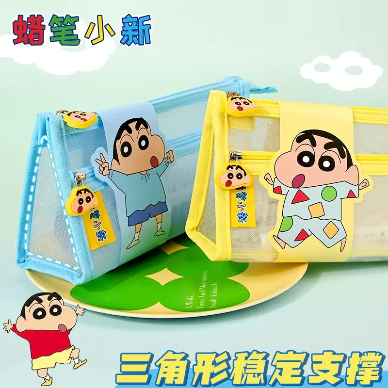Новый Kawaii Crayon Shin-chan аниме пенал с персонажем мультфильма большой емкости для