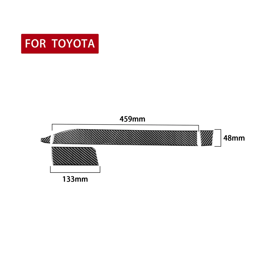 

Fit For Toyota 4Runner 2010-2020 Carbon Fiber Center Console Decorative Cover Trim Vehicle Parts Sticker