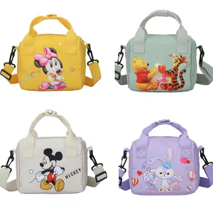 new disney shoulder bags cartoons mickey mouse casual canvas women shopping bag cute anime fashion handbag messenger bag gifts free global shipping