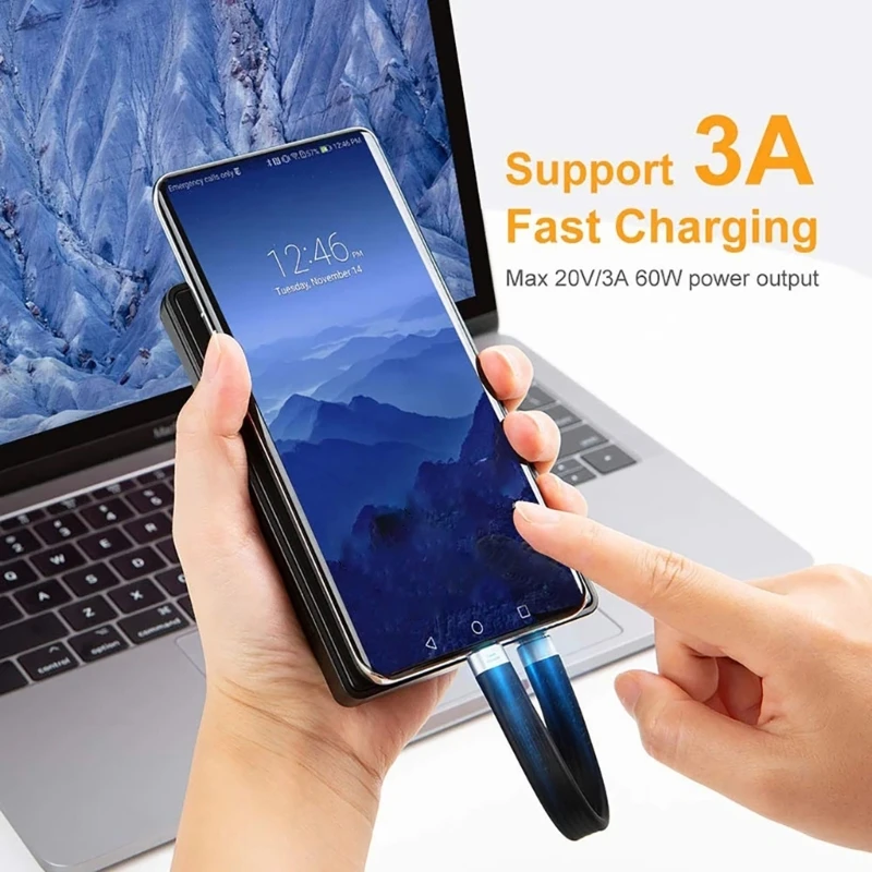 

15cm USB C to Type-C USB A Fast Charging Cable Wire for Mate50 Mate50 Mate40