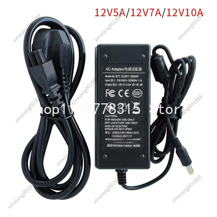Фото Блок питания ELSKY DC AC-DC для настольных ПК, 12В 5А, 12В 7А, 12В 10А №3