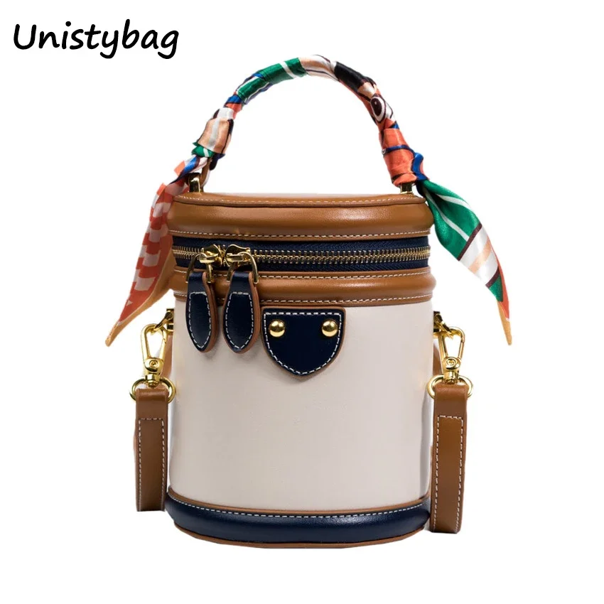

Unistybag Fashion Bucket Bag Designer Crossbody Bags for Women Luxury Handbags Female Niche Cylinder Shoulder Bag