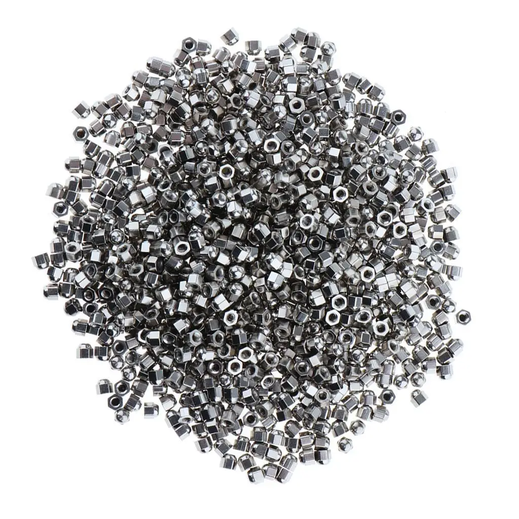 

1000Pcs Sunglasses Eyeglasses Repair Nuts 1.4mm Thread Head Nut Cap