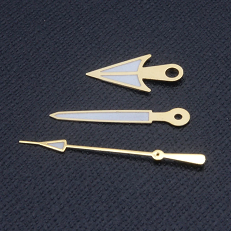 NH35 Gold Watch Hands Fit 7s26 NH36 NH35 Movement C3 Green Luminous for Seiko SKX007 SKX009 SPRD Watch Repair Pointer