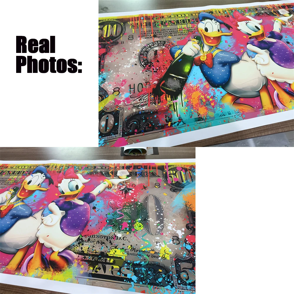 Плакат McDuck с запахом и деньгами Дисней Дональд Дак успешные принты мультяшная