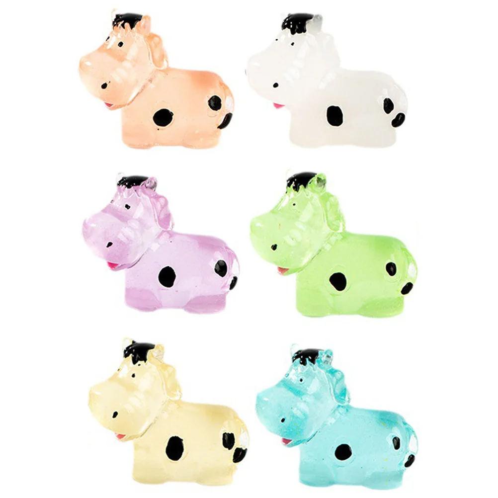 

Миниатюрные фигурки для моделирования коровы, маленькие поделки, статуя животного из смолы, книжная полка, украшение в виде микроландшафта