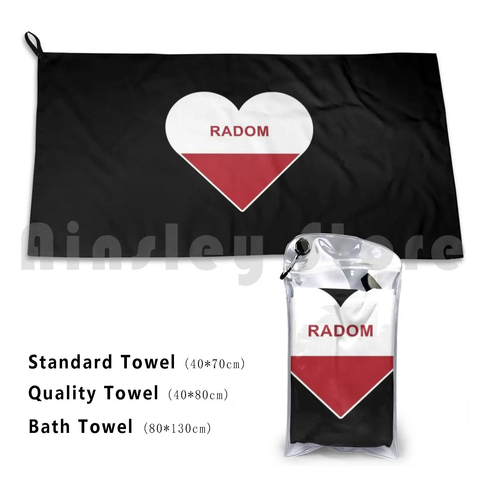 

Towel Radom Poland Flag Radom Polska 2713 Radom Radom City Radom Map Radom Poland Radom