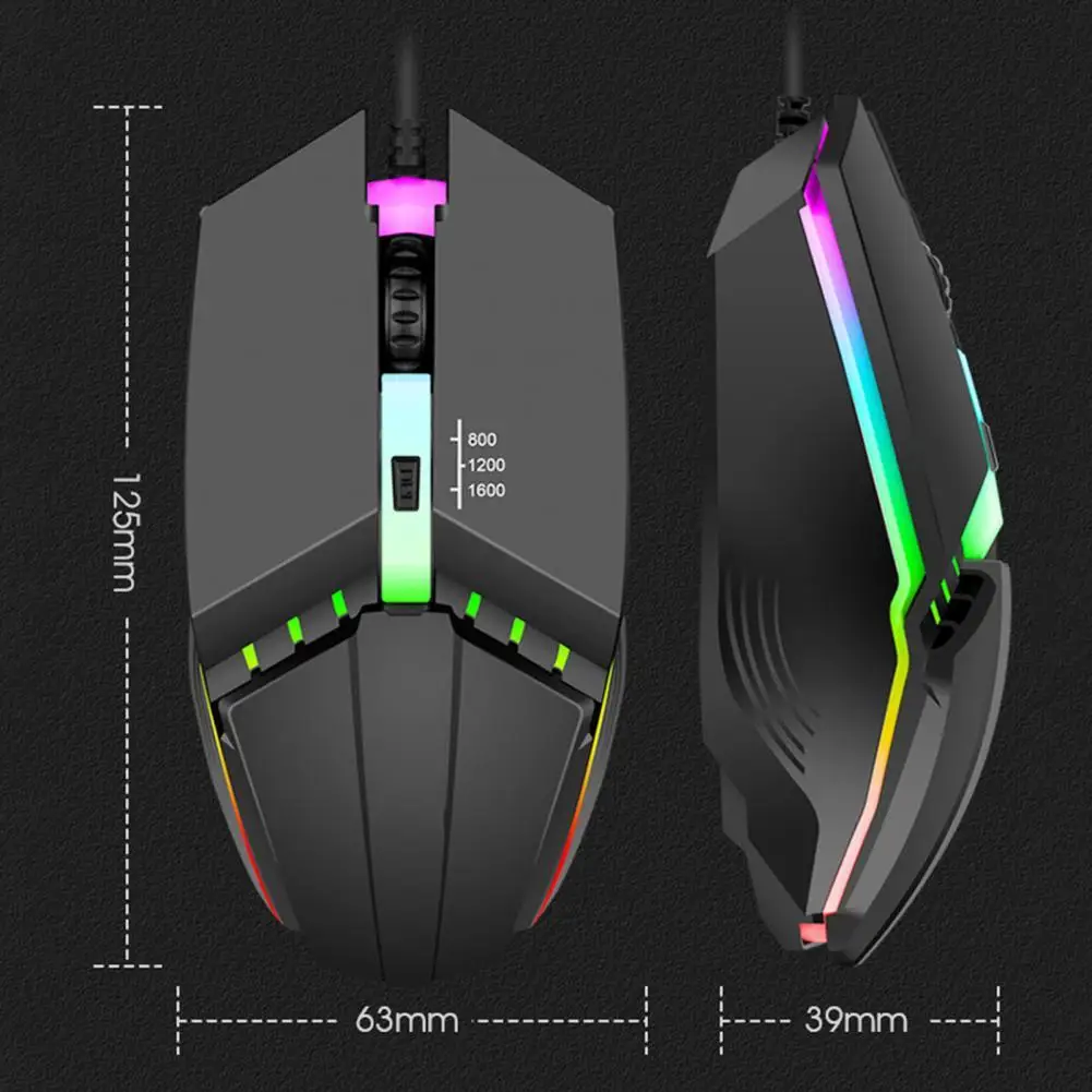 Проводная игровая мышь X3 1600DPI 4 кнопки Usb |