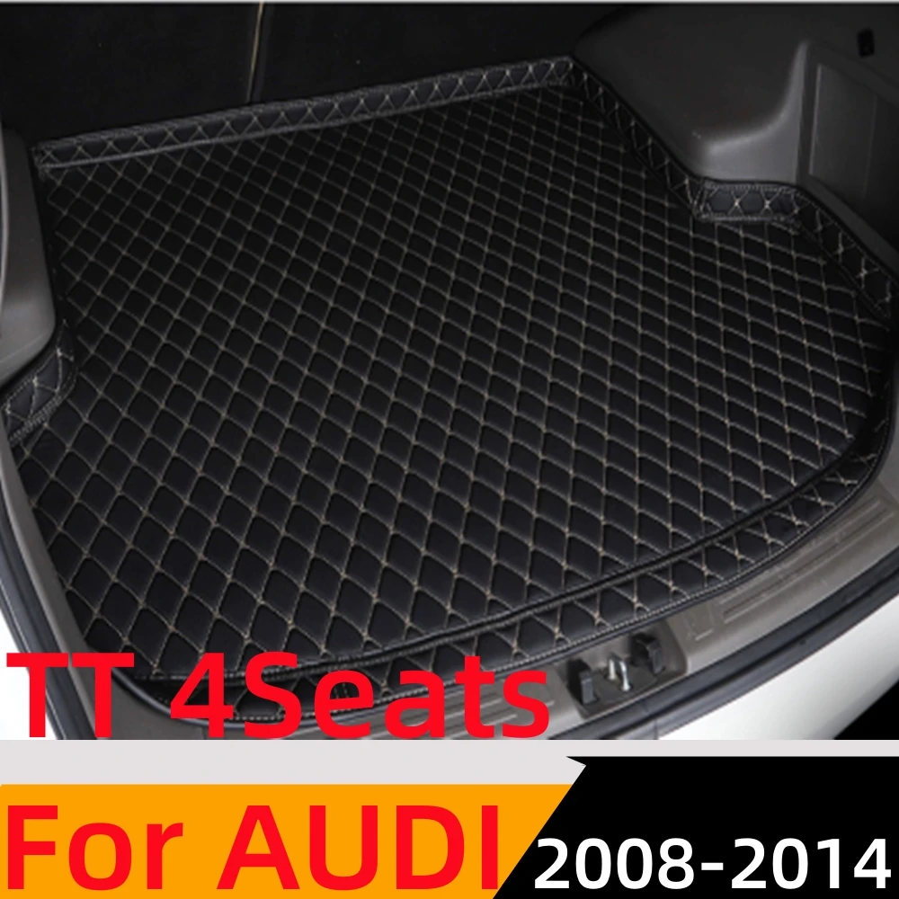 

Sinjayer Car Trunk Mat ALL Weather AUTO Tail Boot Luggage Pad Carpet High Side Cargo Liner Fit For AUDI TT 4Seats 2008 2009-2014