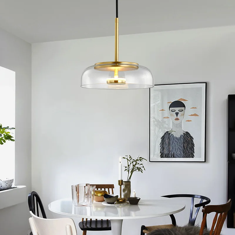 

Bedroom, bedside, single head chandelier, Nordic luxury restaurant, dining room, bar decoration, modern and minimalist study lig