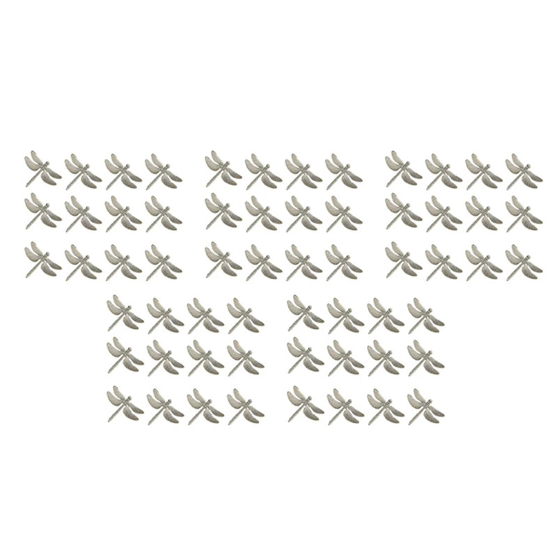 

60 Pcs Dragonfly Napkin Rings, Zinc Alloy Napkin Buckle Silver Napkin Ring For Hotel Wedding Holiday Table Dinner