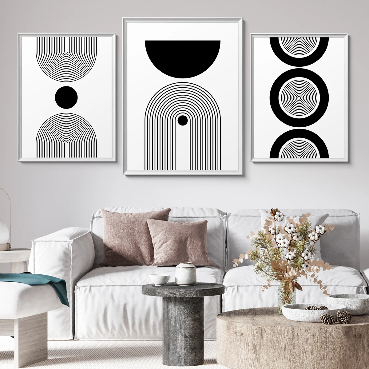 

Nordic Abstract Boho Line Shapes Art Faces Wall Art Print Paper Canvas Painting Poster For Living Room Home Decor Decoration