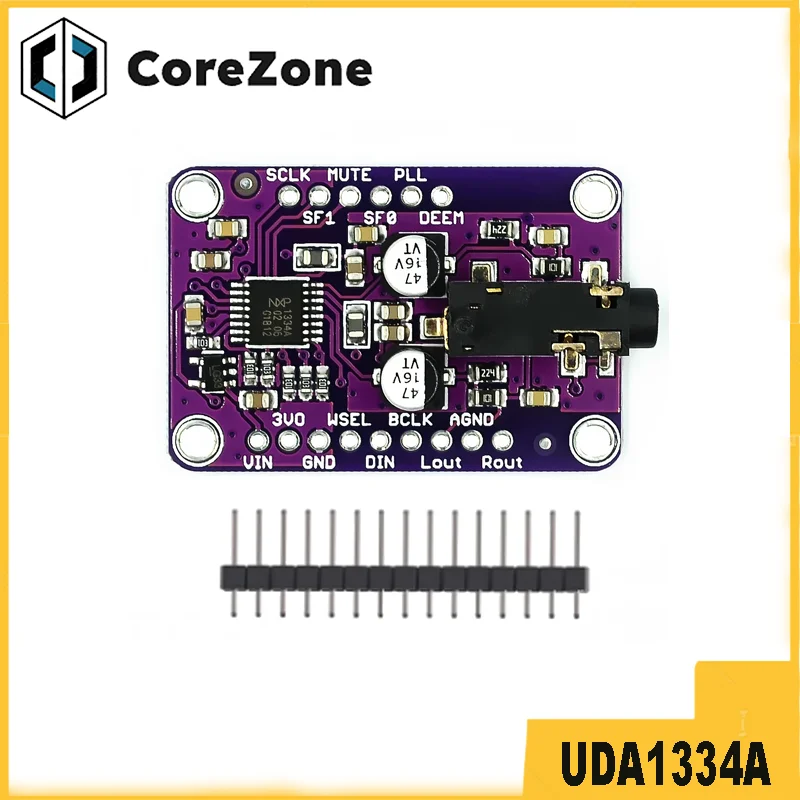 Фото Модуль аудиодекодера I2S DAC UDA1334A 1334, стереофонический