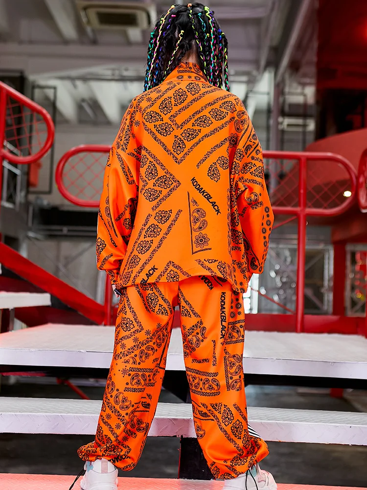 Уличная одежда в стиле хип-хоп для сценического подиума выступлений девочек и