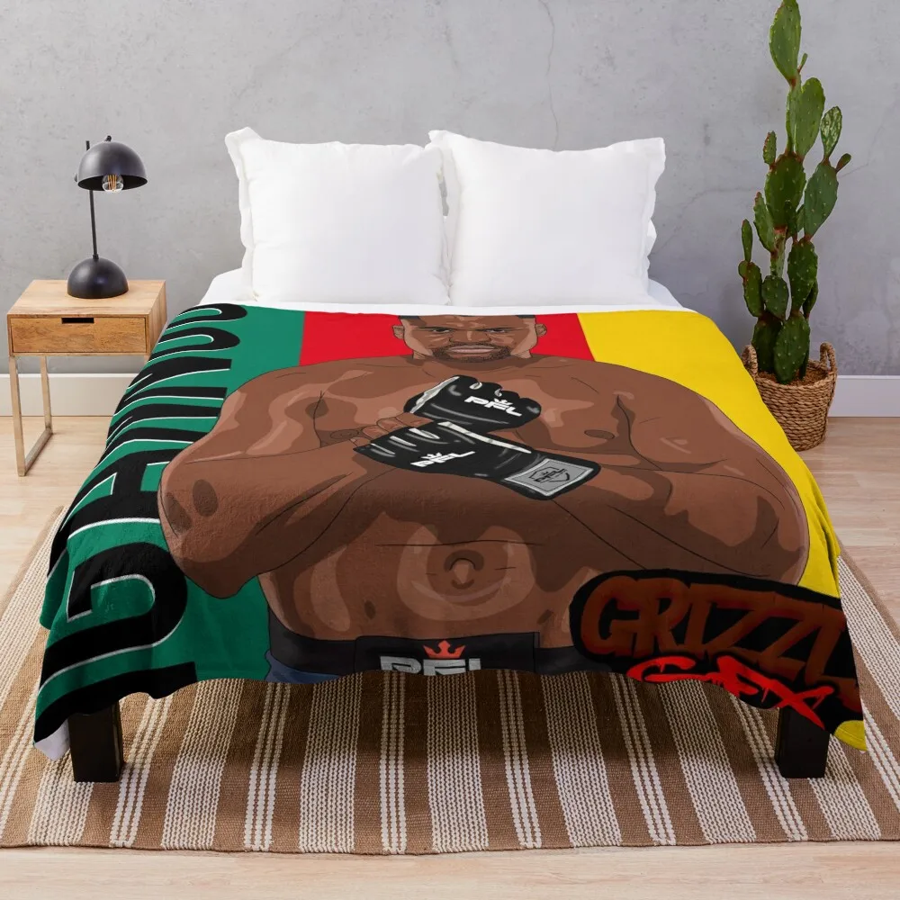 Фрэнсис Ngannou PFL произведение искусства с камеронианским флагом пледы одеяло