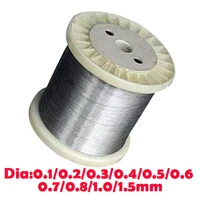 10meter 304 stainless hard steel wire single strand lashing soft iron wires diameter0 05 3mm corrosion resistance bright surface