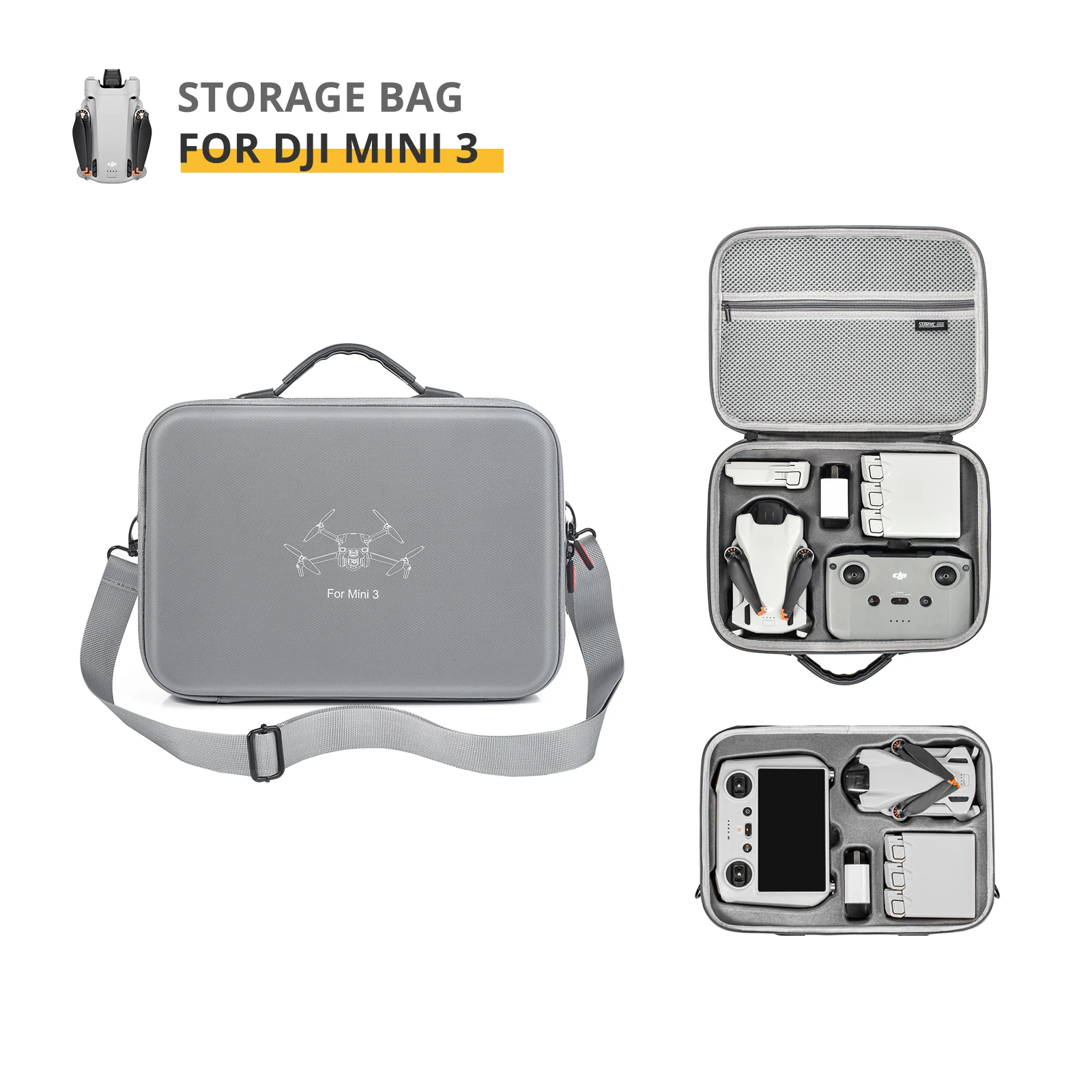 

Storage Bag for DJI Mini 3 Waterproof Portable Handbag Carrying Case for DJI RC RC-N1 Remote Controller Drone Accessories