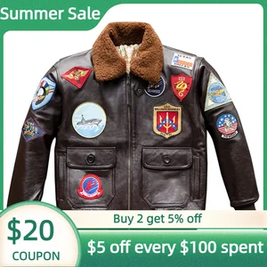 2022 темно-коричневая кожаная куртка для мужчин, американский размер XXL, натуральная Толстая воловья кожа, зимнее теплое авиационное пальто, 110 кг, одежда