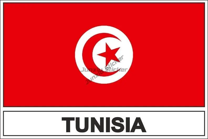Креативная наклейка TN с эмблемой карты Туниса водонепроницаемая из ПВХ для