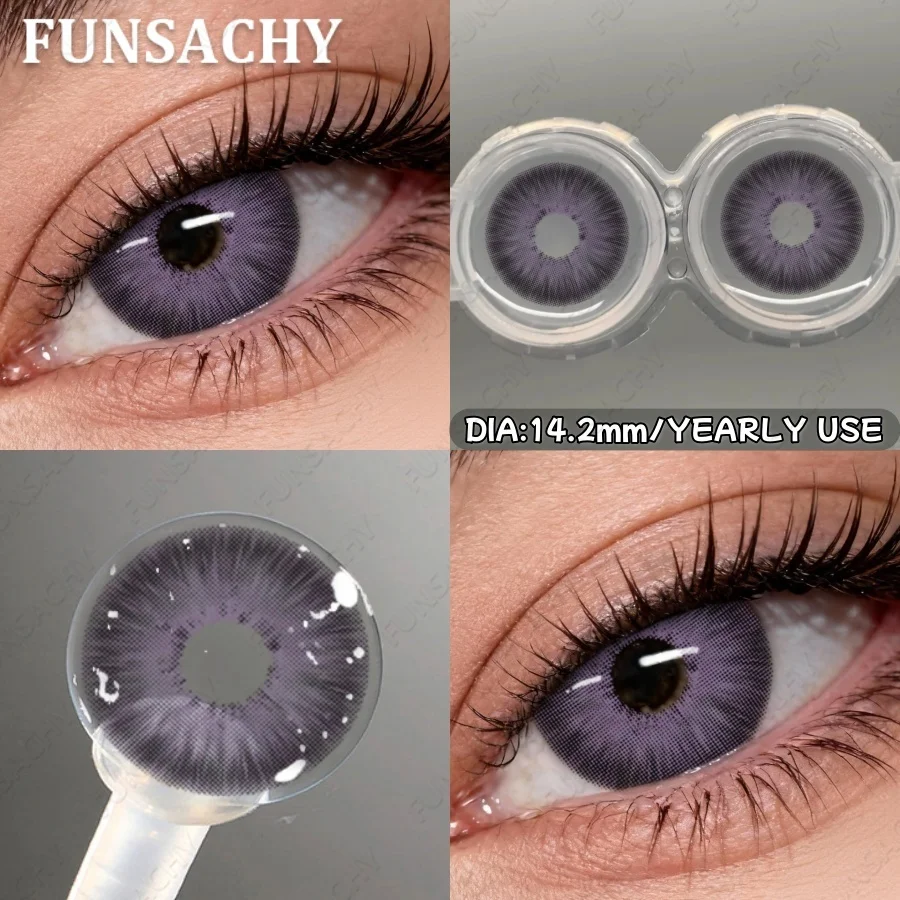 FUNSACHY 1 пара цветных контактных линз корейского производства Natural Beauty Softlens, высококачественные серые линзы для глаз, годовые, косметические, быстрая доставка (art.: 3920d9c2fa22f) - 3920d9c2fa22f
