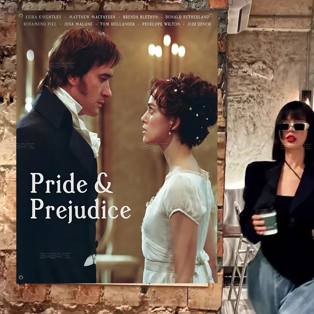 P-Pride &amp Prejudice Movie Printed Large Flag Art Science Fiction Room Home Decor Banner