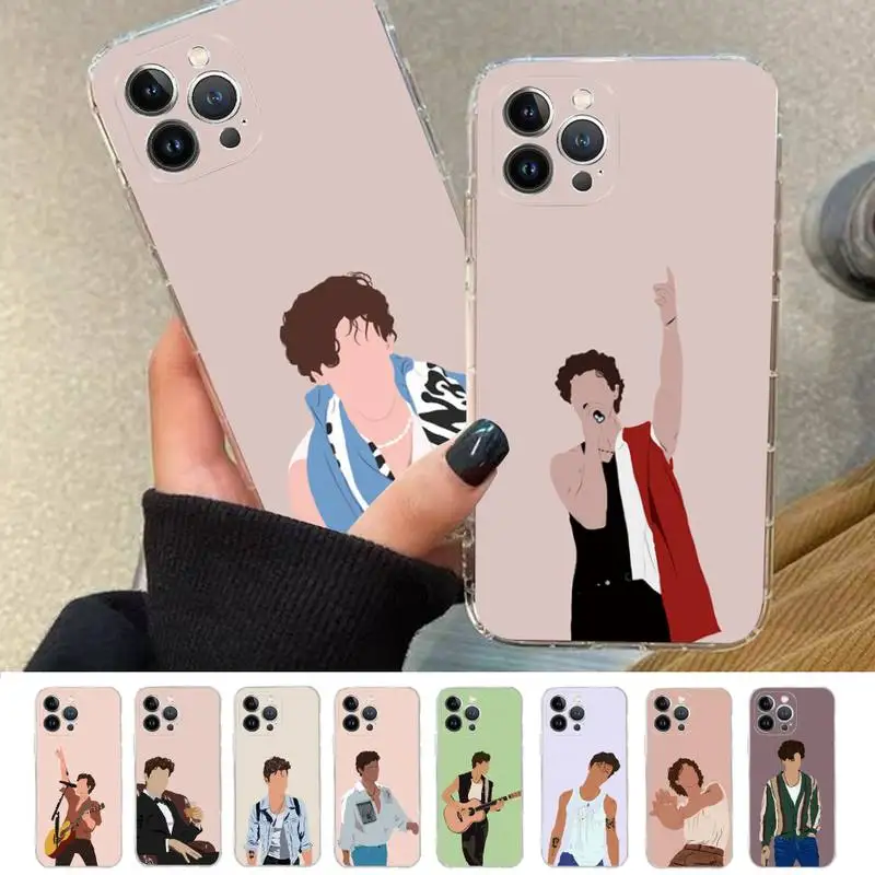 

Shawn Mendes No Face Phone Case Silicone Soft for iphone 14 13 12 11 Pro Mini XS MAX 8 7 6 Plus X XS XR Cover