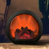 creative flame fireplace storm lantern intelligent touch switch simulation fire led charcoal ornaments home furnishing crafts