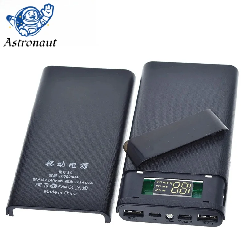 Портативный внешний аккумулятор 5 В 6 х1865 0