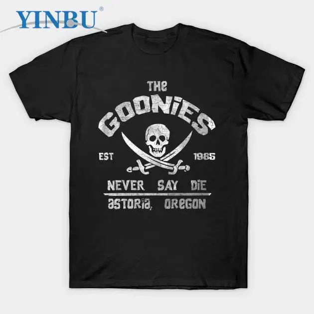 

The Goonies Never Say Die - Goonies printed t shirts fashion new in t-shirt YINBU Brand Graphic Tee