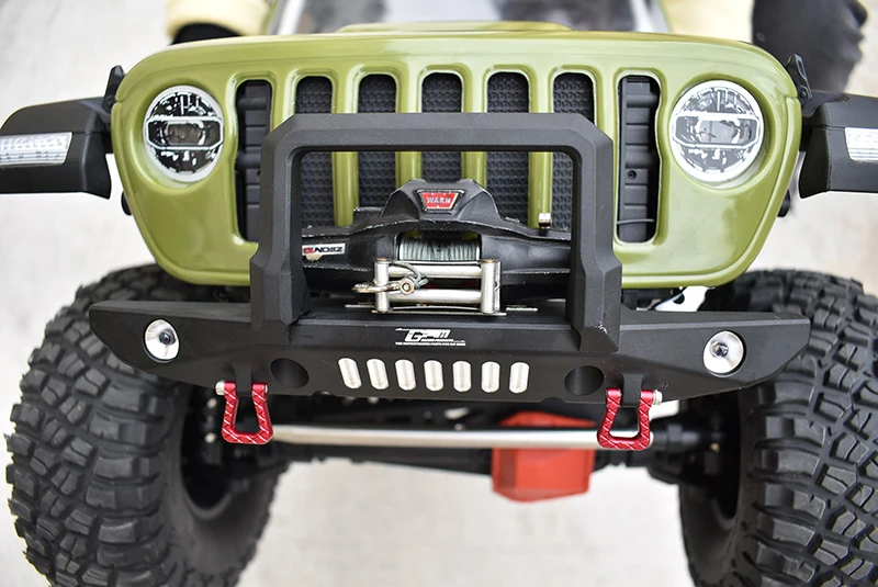 Осевой 1/6 Scx6 Jlu Wrang Ler 4wd-axi05000t1 передний бампер из алюминиевого сплава +