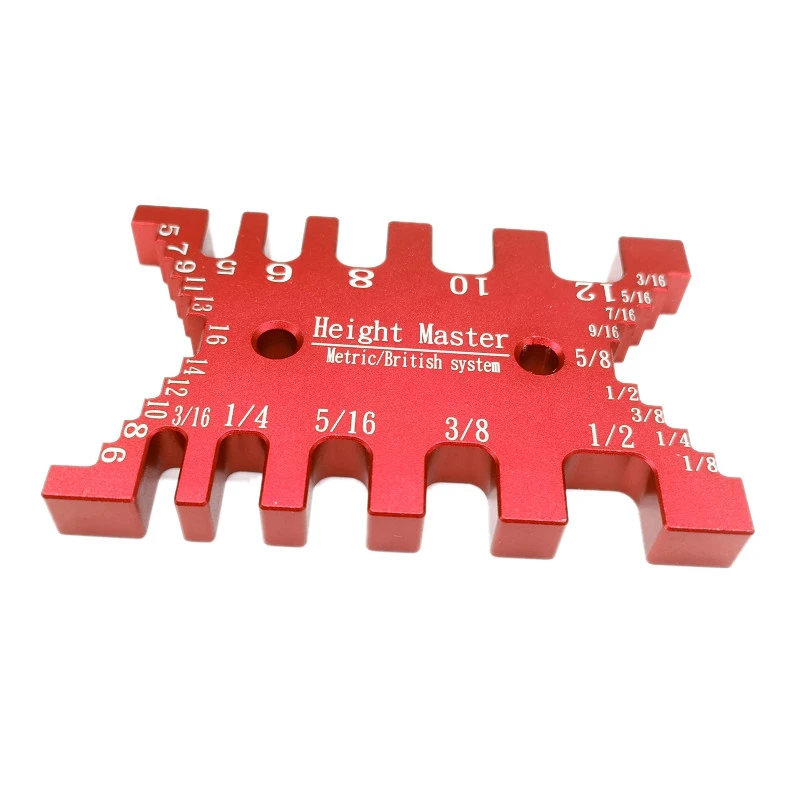 

Woodworking Tenon Caliper Measuring Ruler Metric Imperial Card Gauge For Wood Work Router Saw Table Machine Tools
