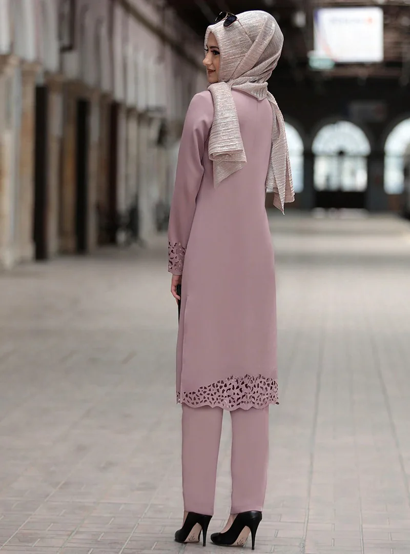 2 Piece Set Muslim Dress Abaya Women Elegant Caftan Marocain Abaya Dubai Kaftan Islam Robe Eid Mubarak Ramadan New Robe Dress