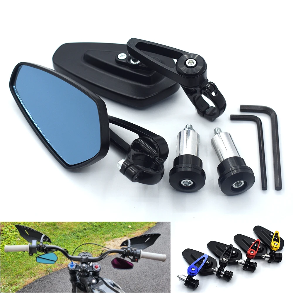 

Universal Motorcycle 7/8" 22mm Handlebar Aluminum Rear View Mirrors For Yamaha FZ1 FAZER FZ6 FZ6R FZ8 XJ6 MT-07 MT-09 FZ9 FZ-09