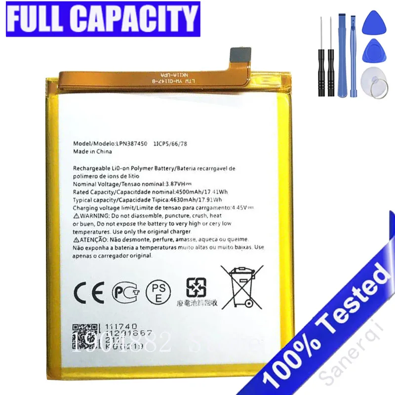 Сменный аккумулятор LPN387450 для Nokia N910 XR20 X20 TA-1362, 4630 мАч, AKKU Batteria + бесплатные инструменты (art.: 3920d89b4bb68) - 3920d89b4bb68
